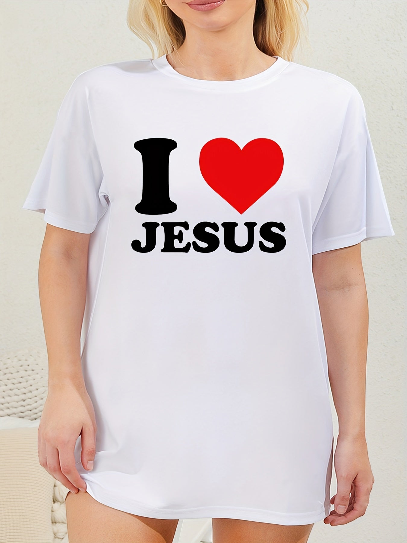 I Love Jesus Plus Size Women's Christian Pajamas claimedbygoddesigns