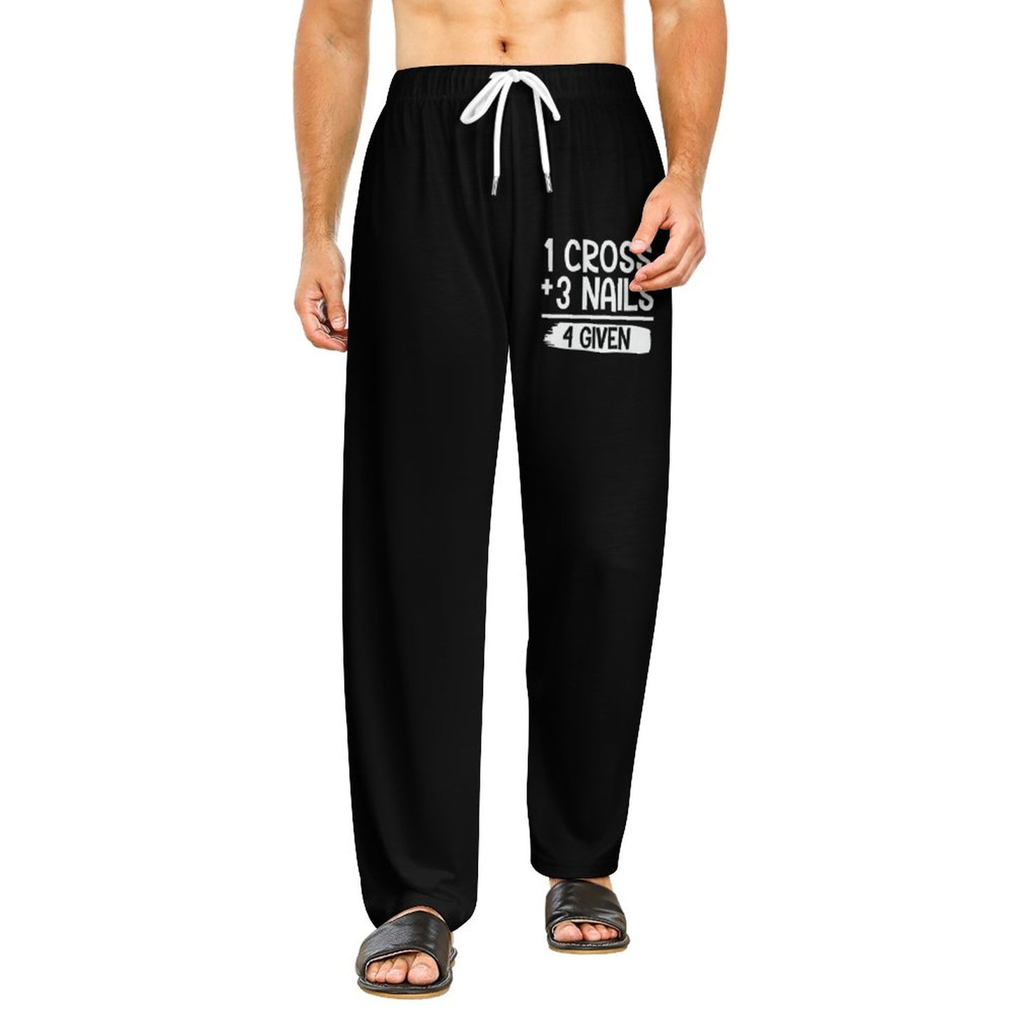 1 Cross 3 Nails 4 Given Men's Christian Pajamas Pants