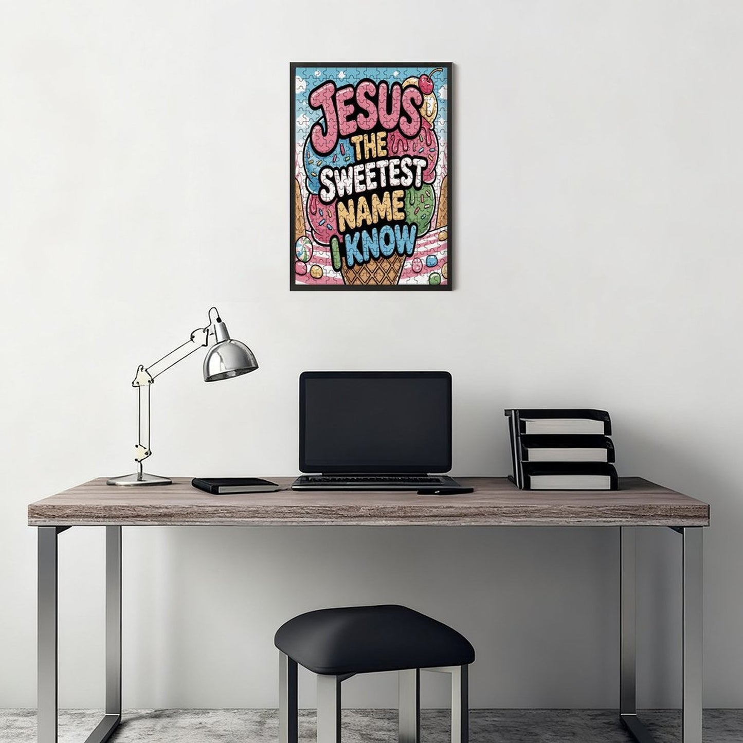 Jesus The Sweetest Name I Know Christian Vertical Wooden Puzzle