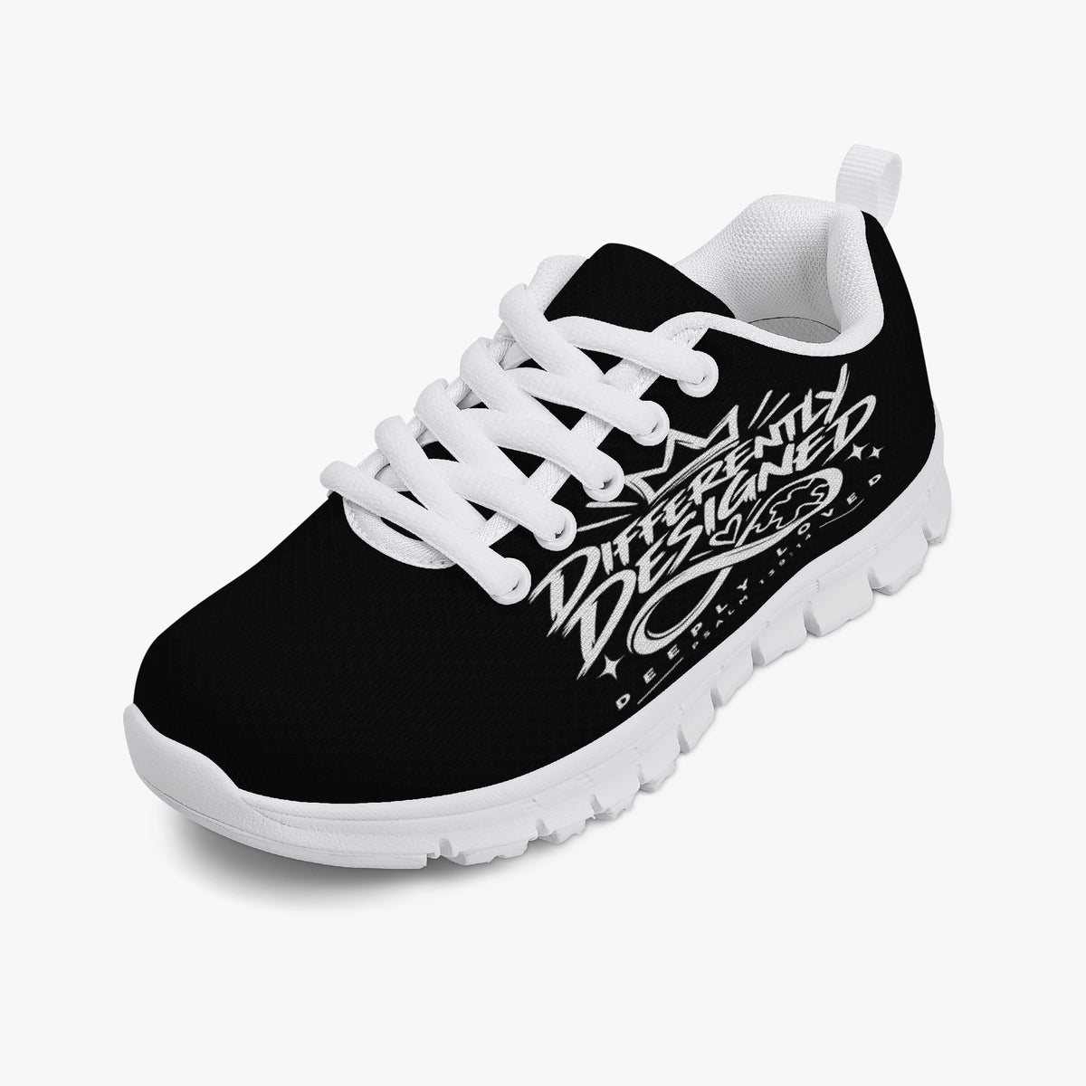 Differently Designed, Deeply Loved kids' sneakers, sole detail
