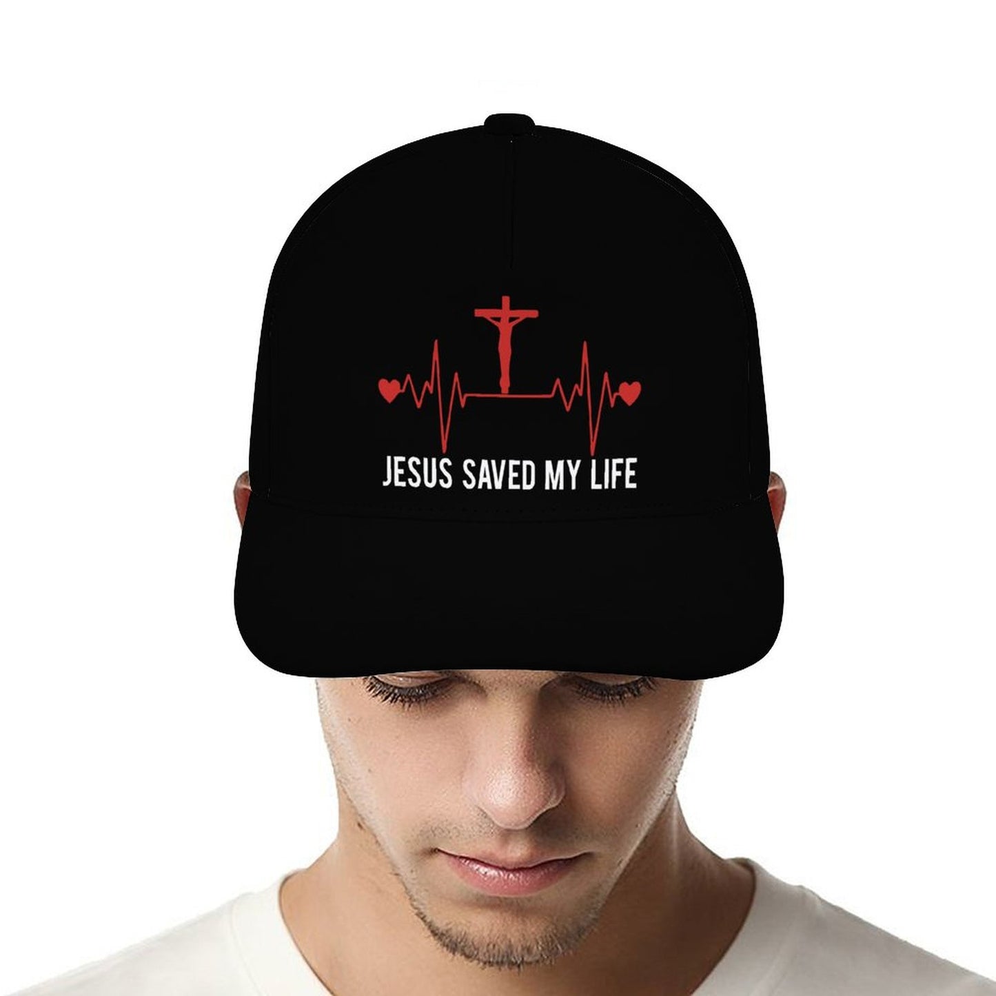 Jesus Saved My Life Christian Hat
