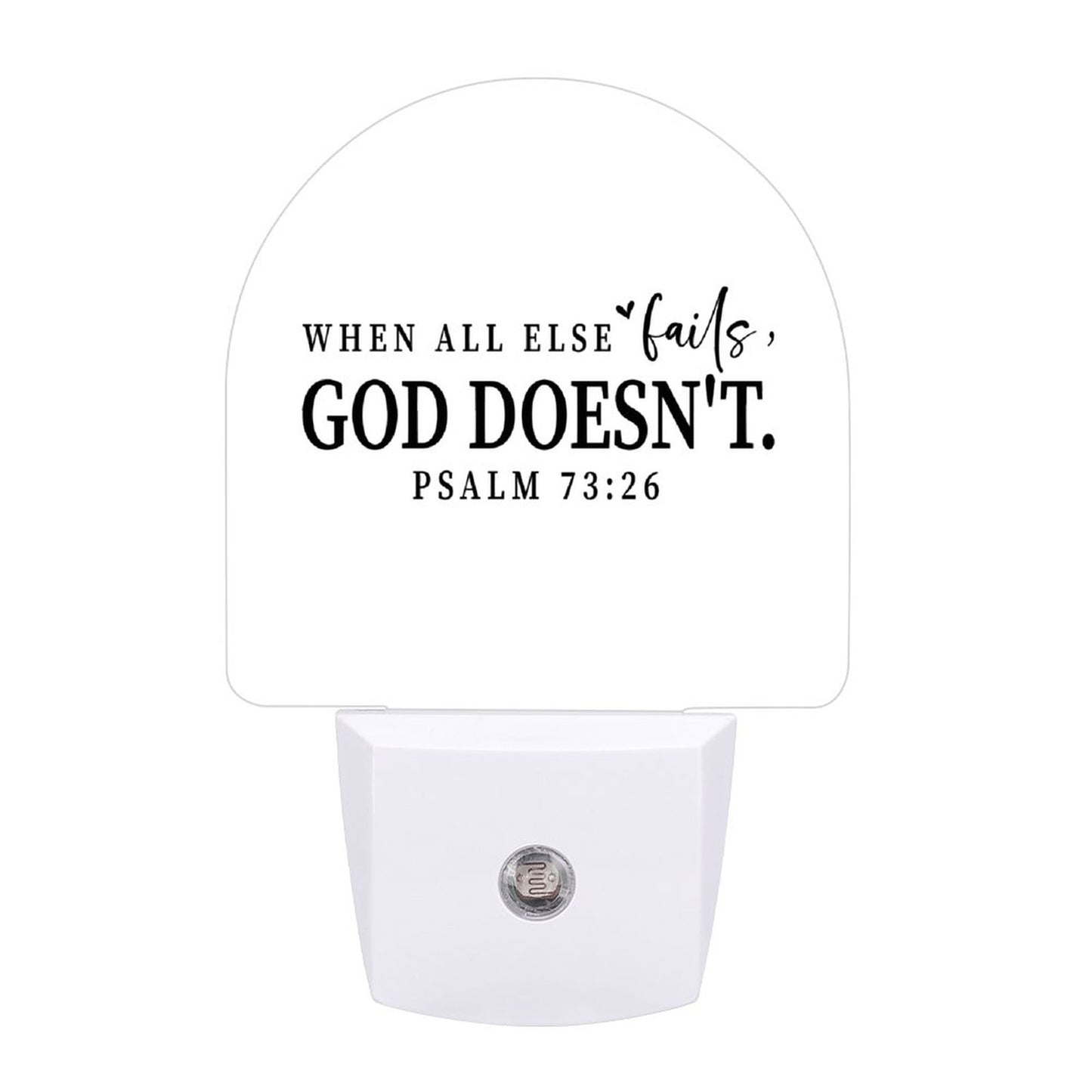 When All Else Fails Christian Night Light For Kids - ClaimedbyGodDesigns