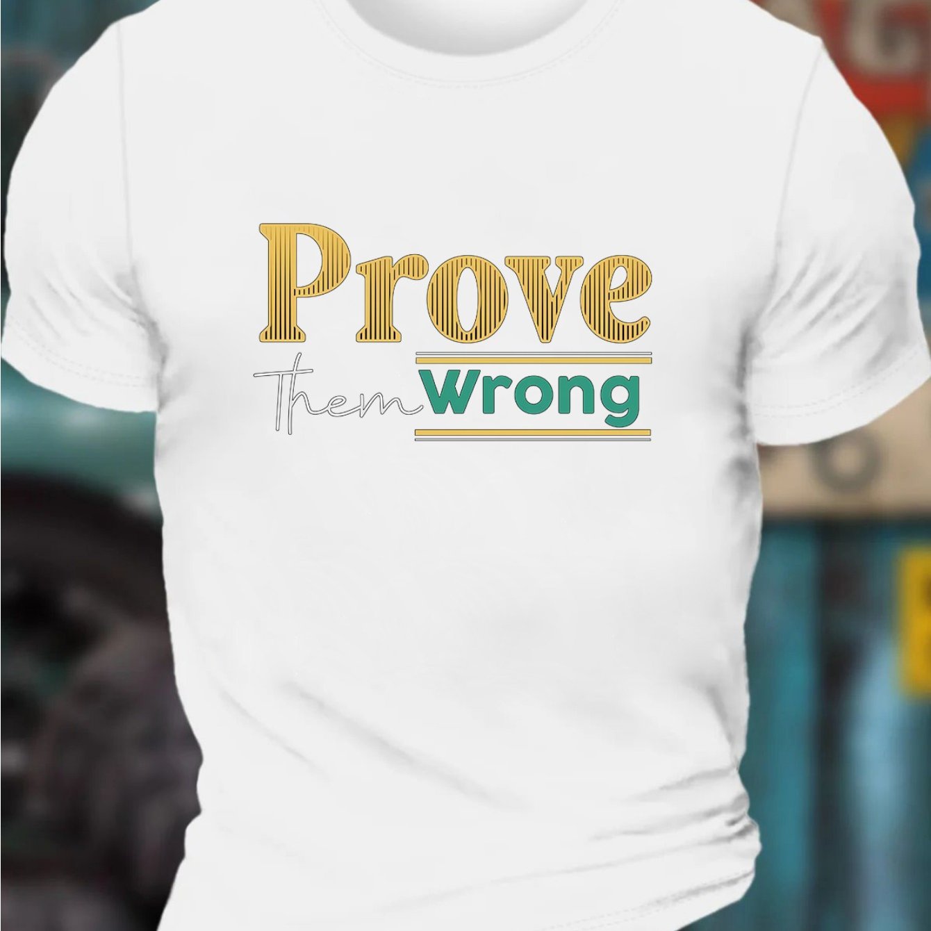 Prove Them Wrong Men's Christian T-shirt claimedbygoddesigns