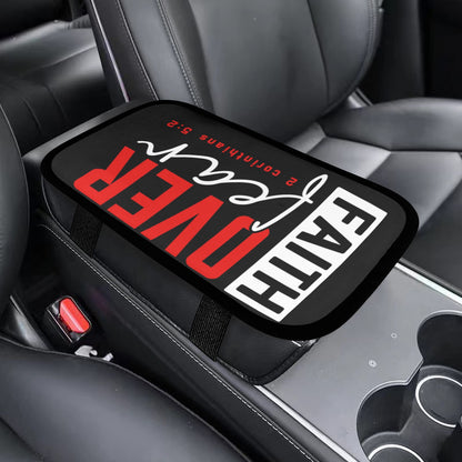 Faith over Fear Car Armrest Cover - ClaimedbyGodDesigns