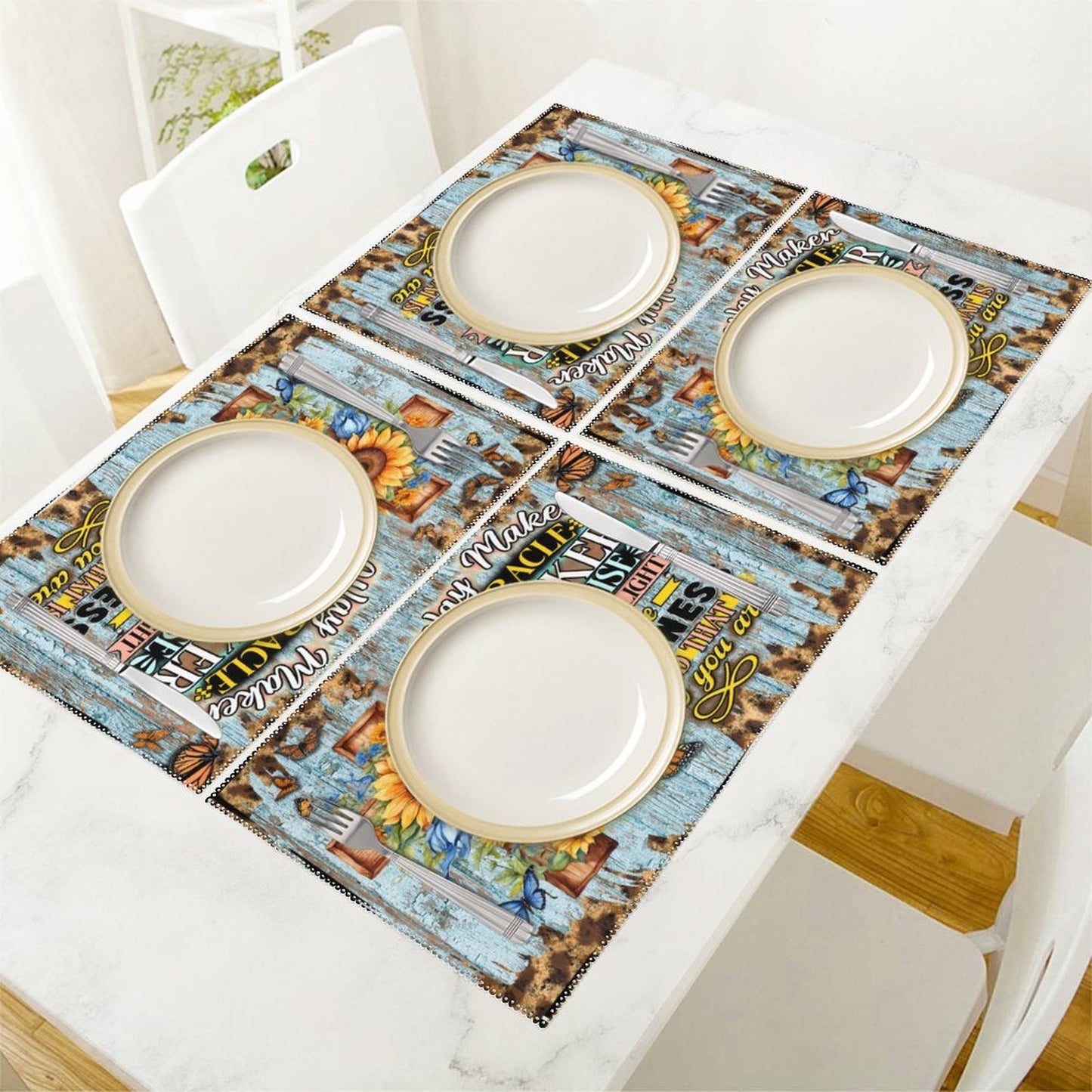 Waymaker Miracle Worker Christian Table Placemat Set of 4