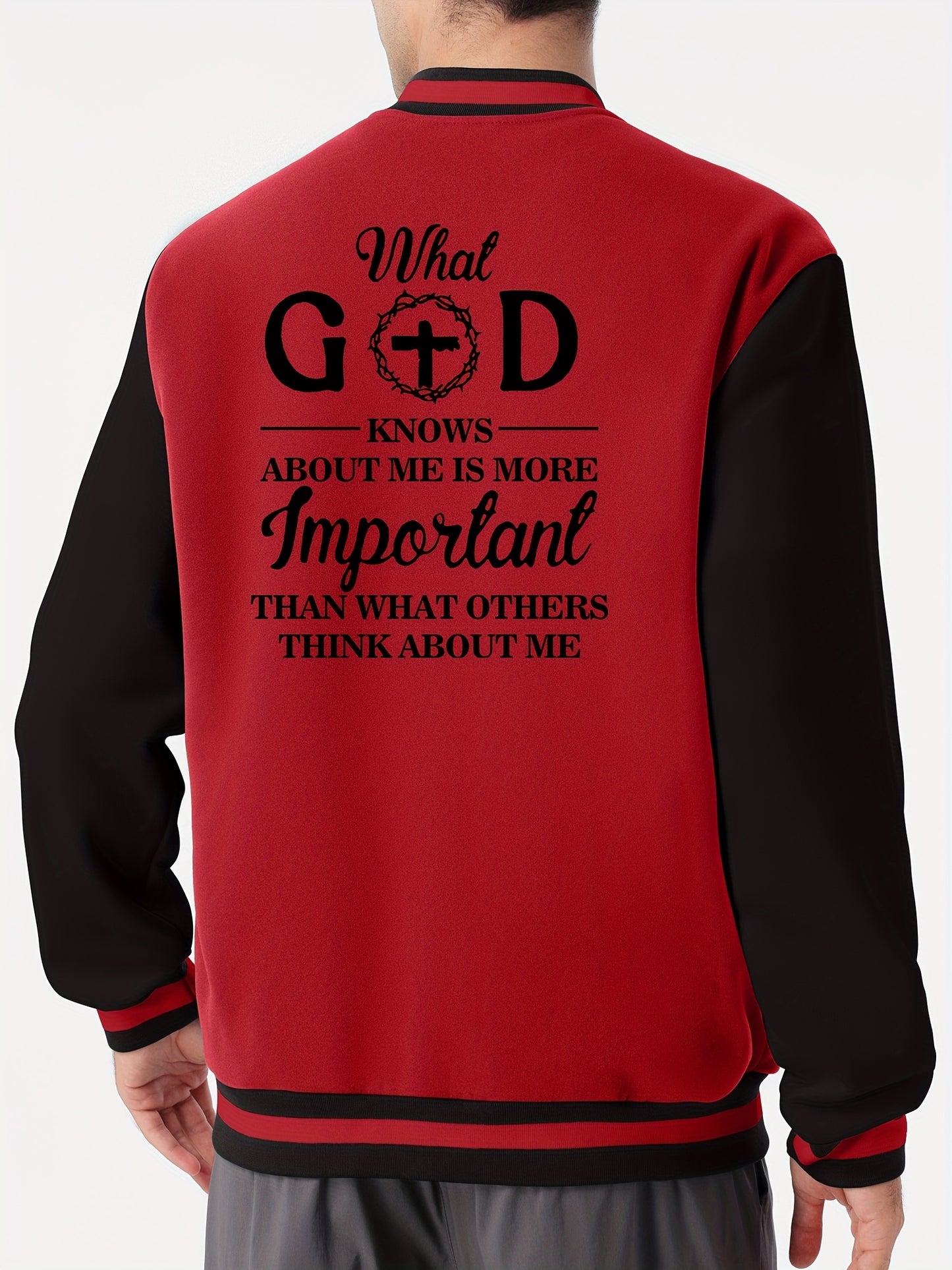What God Knows About Me Is More Important Men's Christian Jacket claimedbygoddesigns
