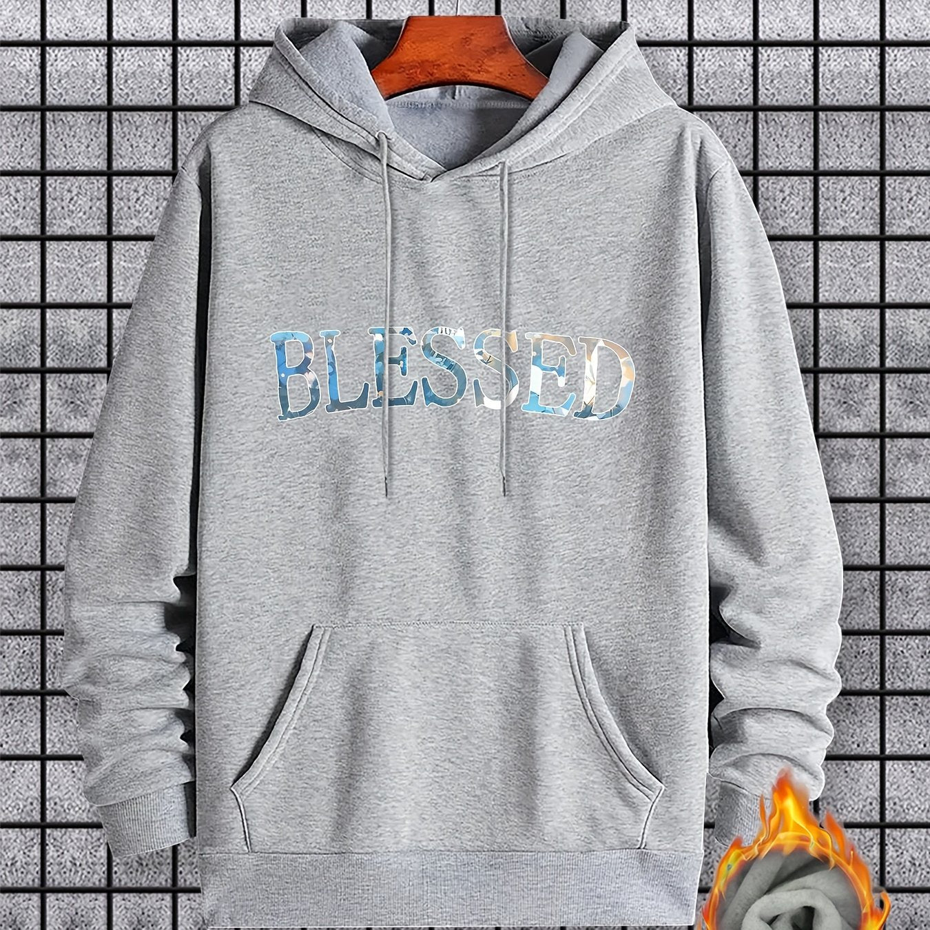 Blessed Men's Christian Pullover Hooded Sweatshirt claimedbygoddesigns
