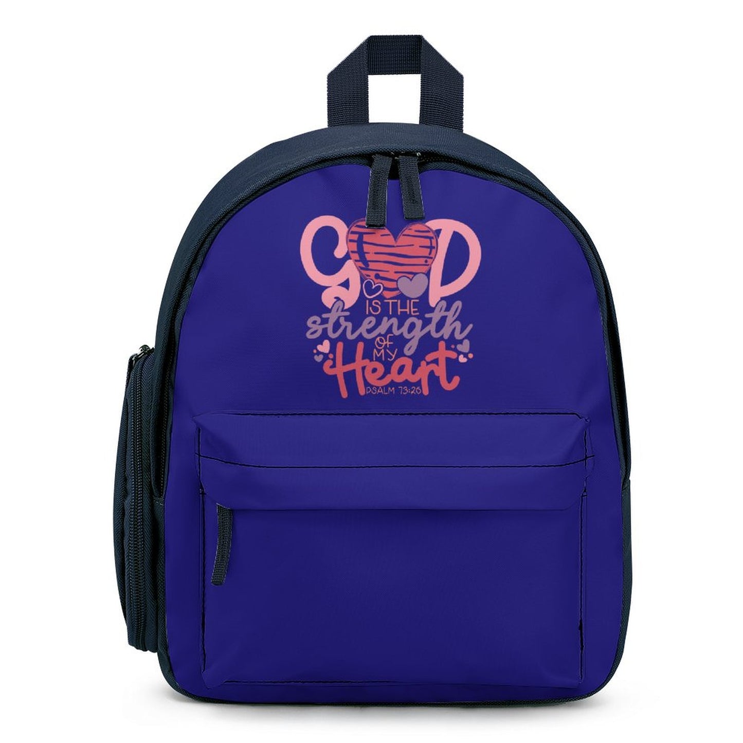 God Is The Strength Of My Heart Christian Children's School Backpack