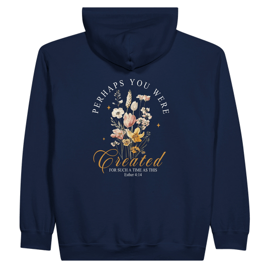 For Such A Time Women's Christian Zip Hooded Sweatshirt - ClaimedbyGodDesigns