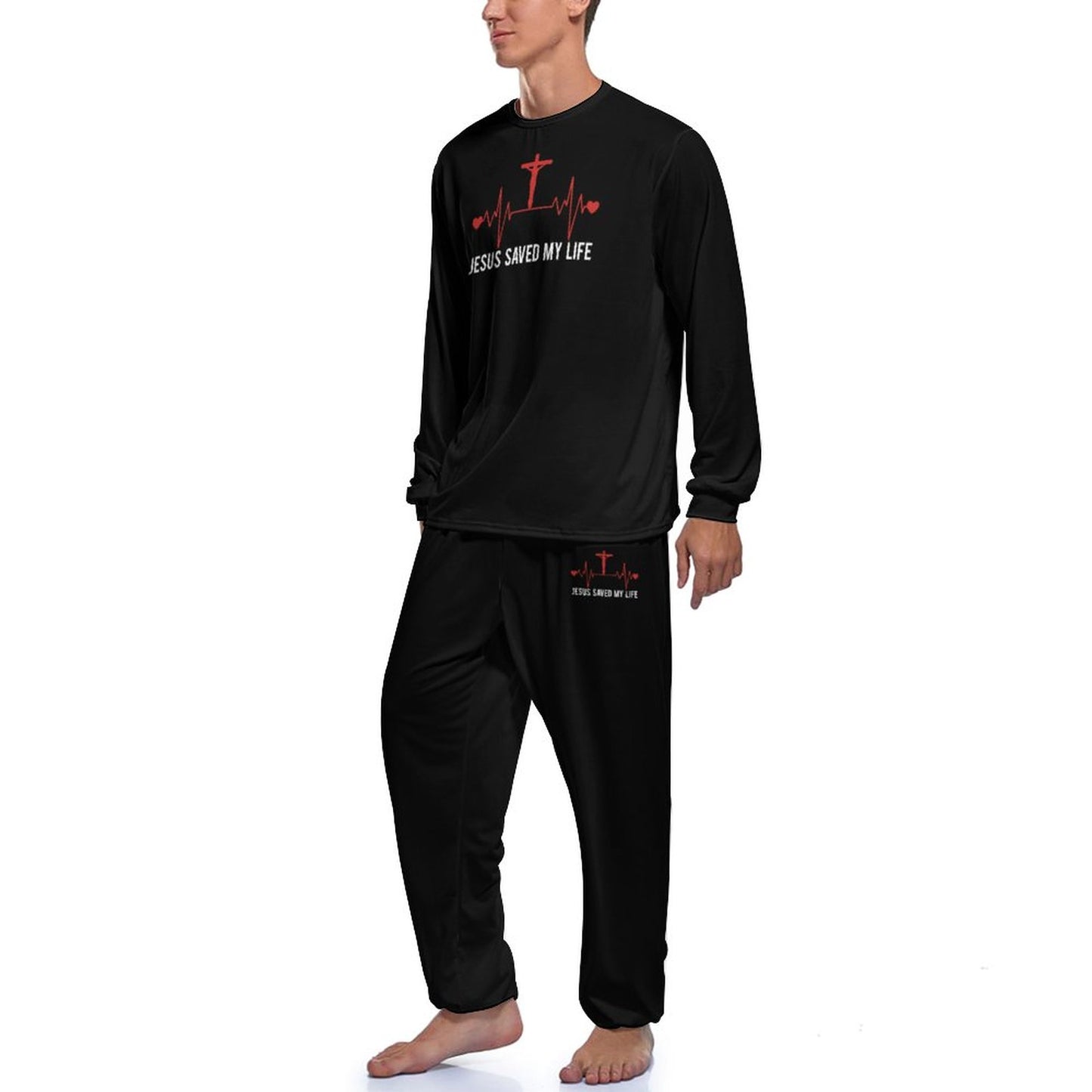 He Saved My Life Men's Christian Pajama Set