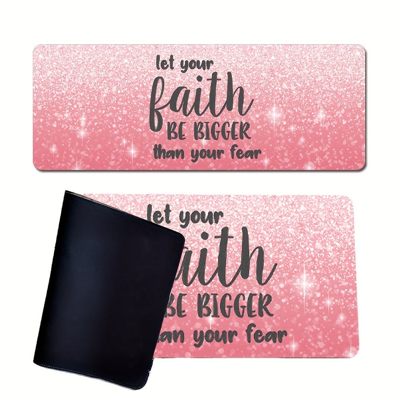 Let Your Faith Be Bigger Than Your Fear Christian Computer Keyboard Mouse Pad 31.5X11.81inch claimedbygoddesigns