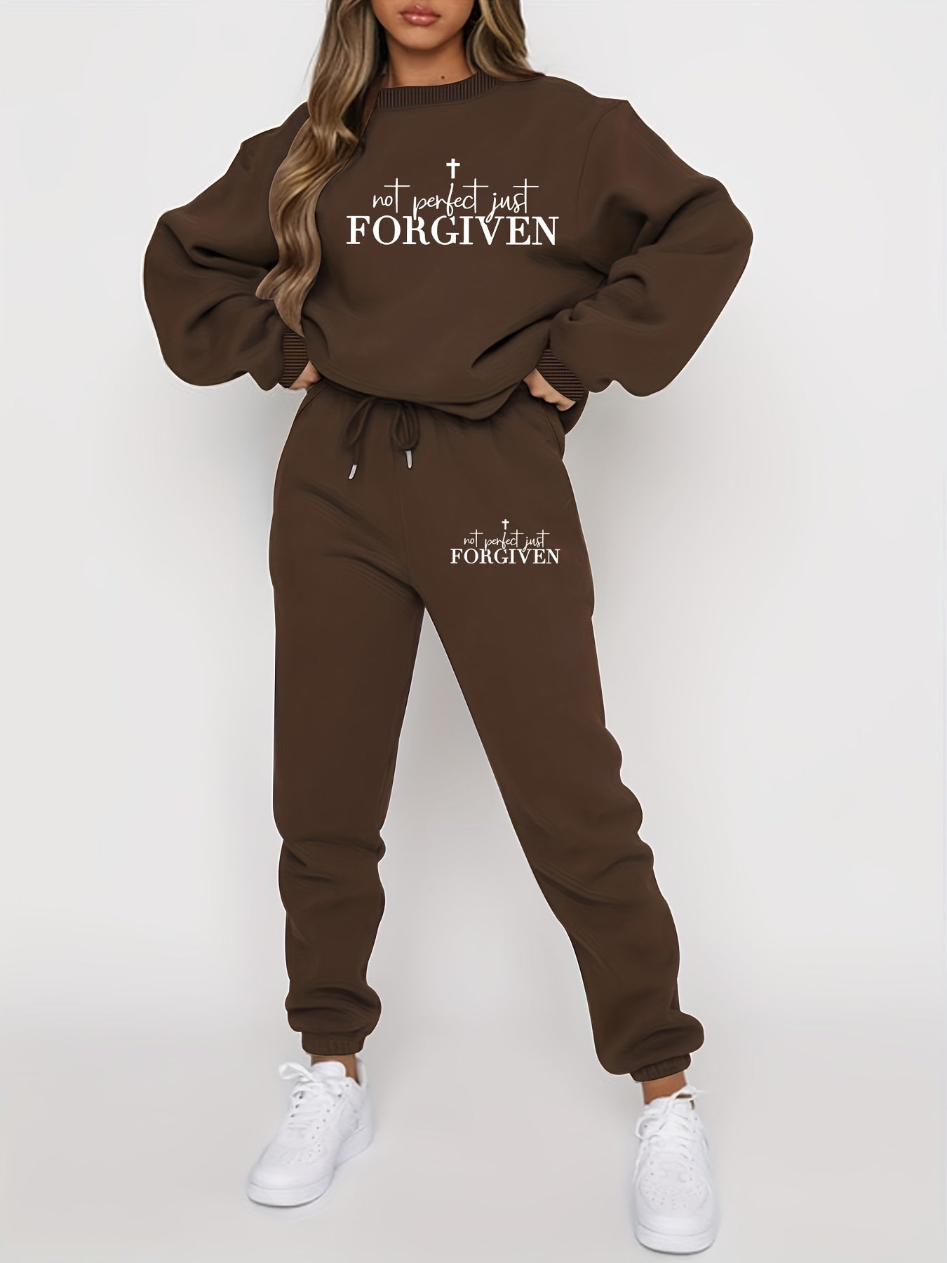 Not Perfect Just Forgiven Women's Casual Outfit claimedbygoddesigns