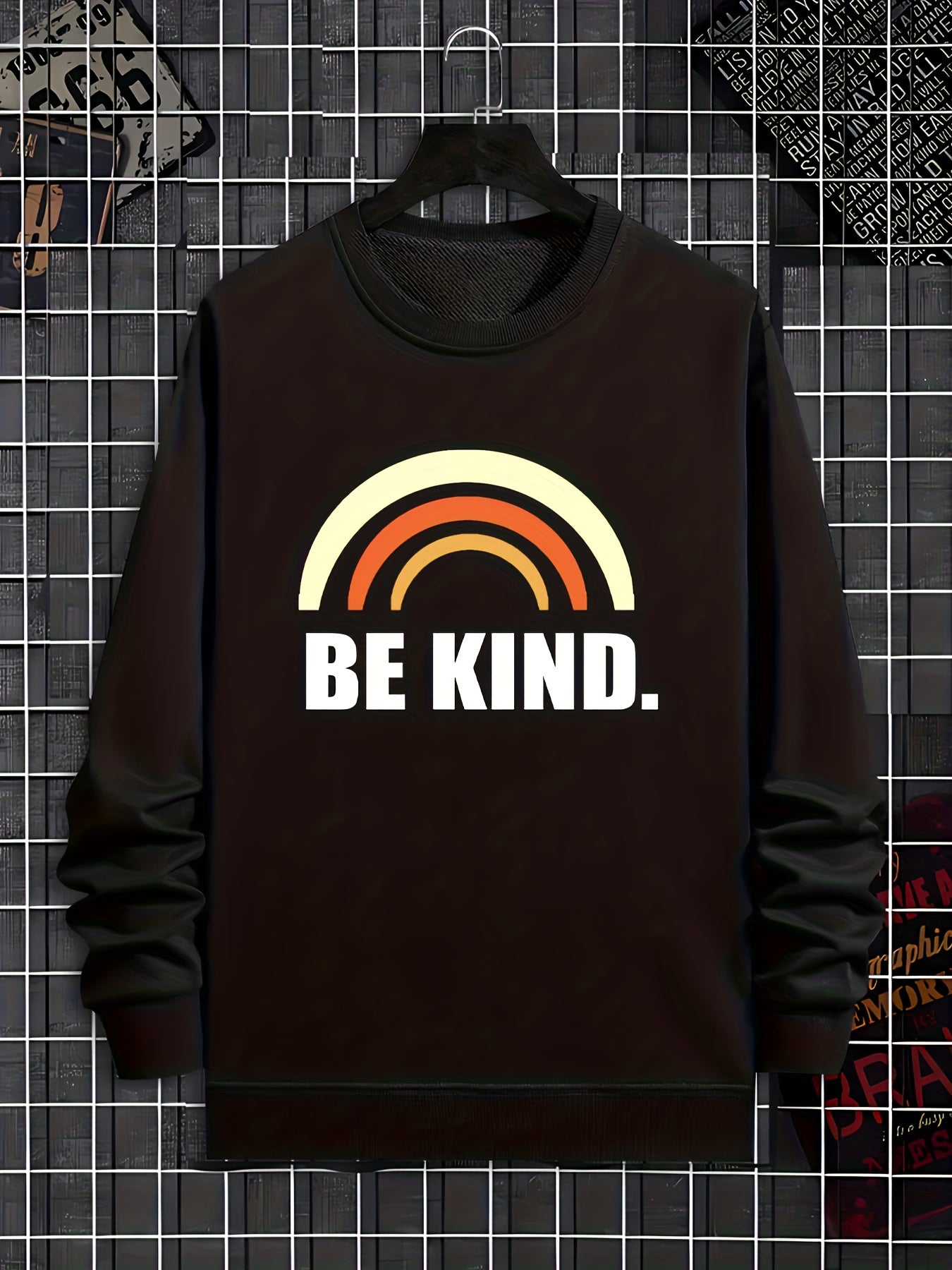 BE KIND Unisex Christian Pullover Sweatshirt claimedbygoddesigns