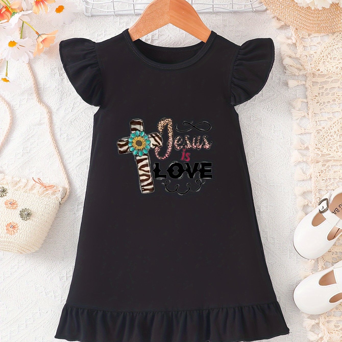 Jesus Is Love Christian Toddler Dress claimedbygoddesigns