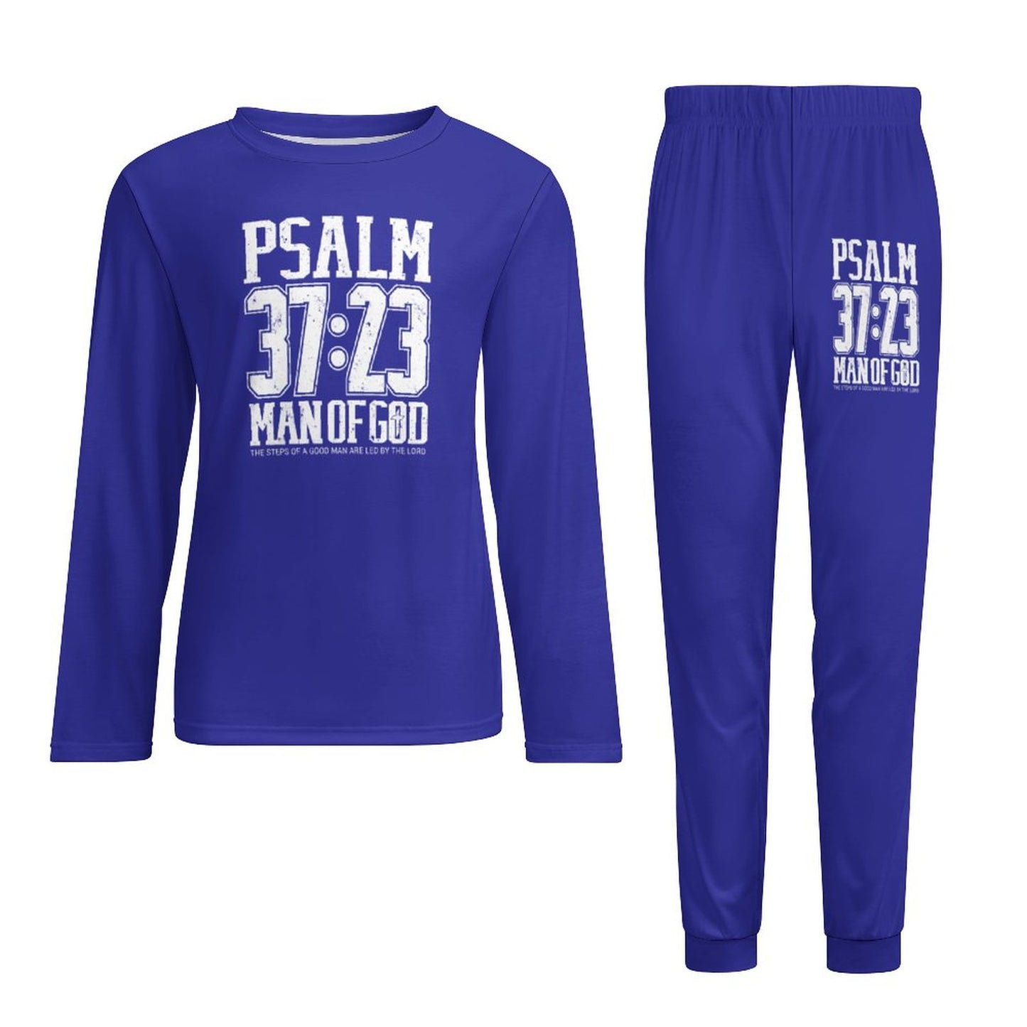 Psalm 37:23 Man Of God Men's Christian Pajamas SALE-Personal Design