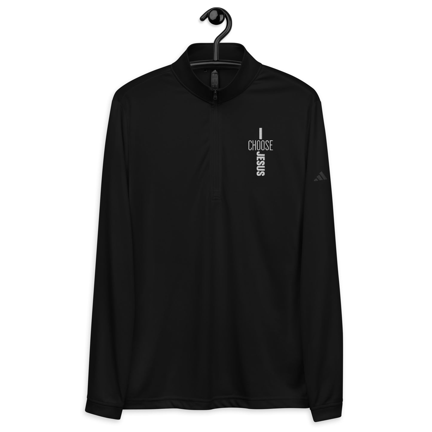 I Choose Jesus Premium Christian Addidas Quarter zip pullover Sweatshirt