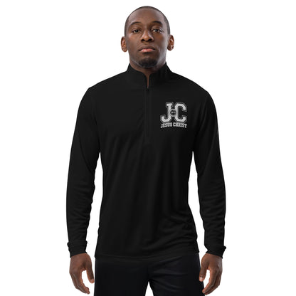 JC  Christ Premium Christian Addidas Quarter zip pullover Sweatshirt