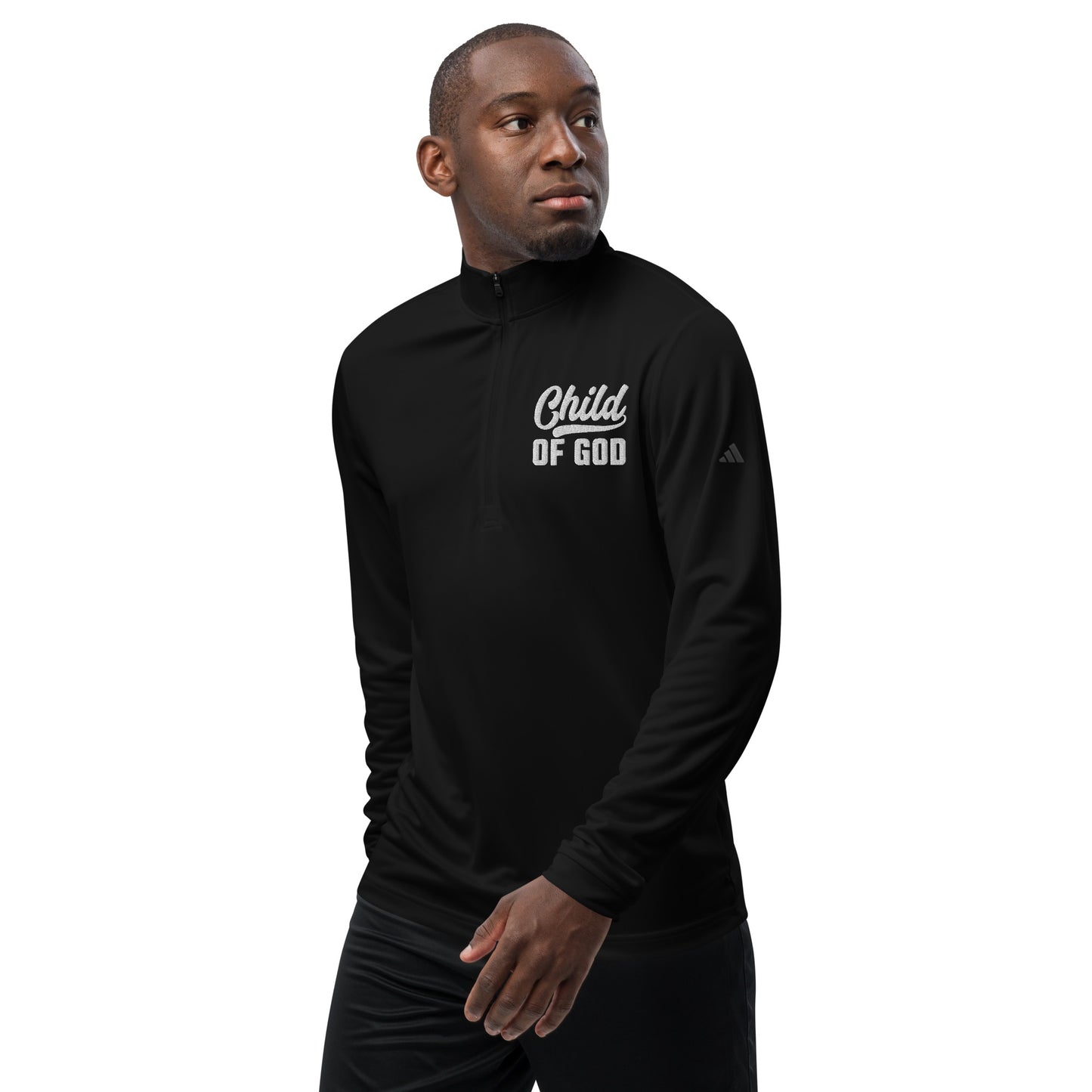 Child Of God Premium Christian Addidas Quarter zip pullover Sweatshirt