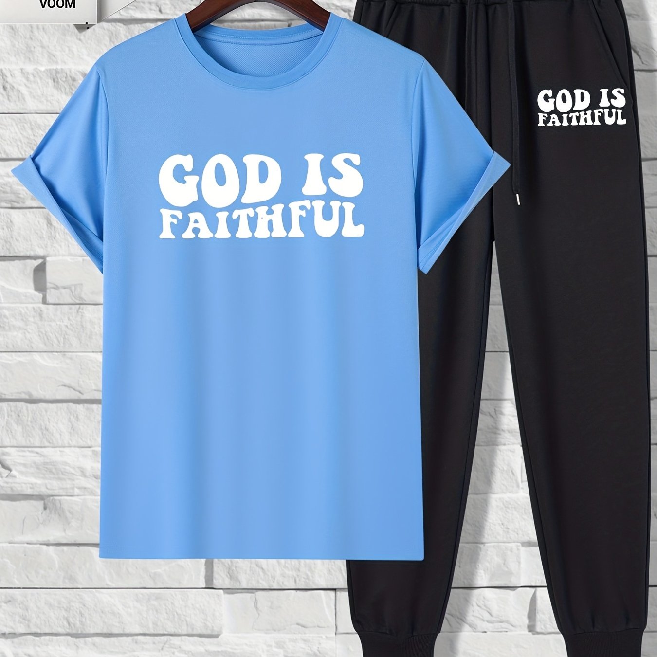 GOD IS FAITHFUL Men's Christian Casual Outfit claimedbygoddesigns