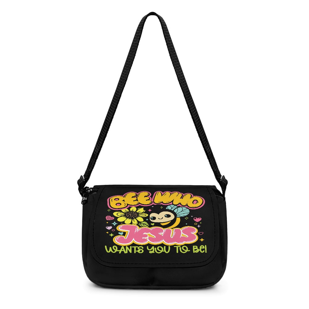 Be Who Jesus Wants You To Be Christian Kids Flap Crossbody Bag