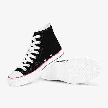 Divinely Coded unisex Christian high-top canvas sneakers, view 6