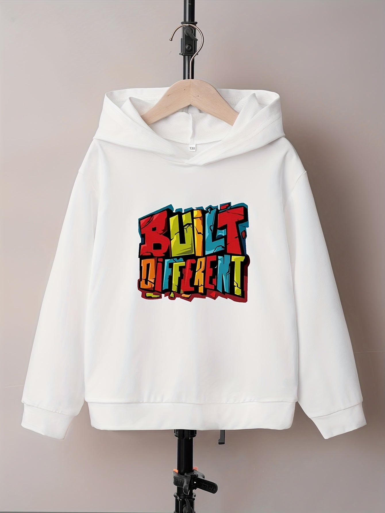 BUILT DIFFERENT Youth Christian Pullover Hooded Sweatshirt claimedbygoddesigns