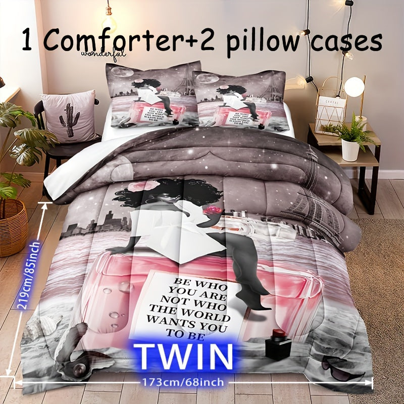 Be Who You Are Not Who The World Wants You To Be Christian Comforter Set 3pcs (1*Comforter + 2*Pillowcase, Without Core) claimedbygoddesigns
