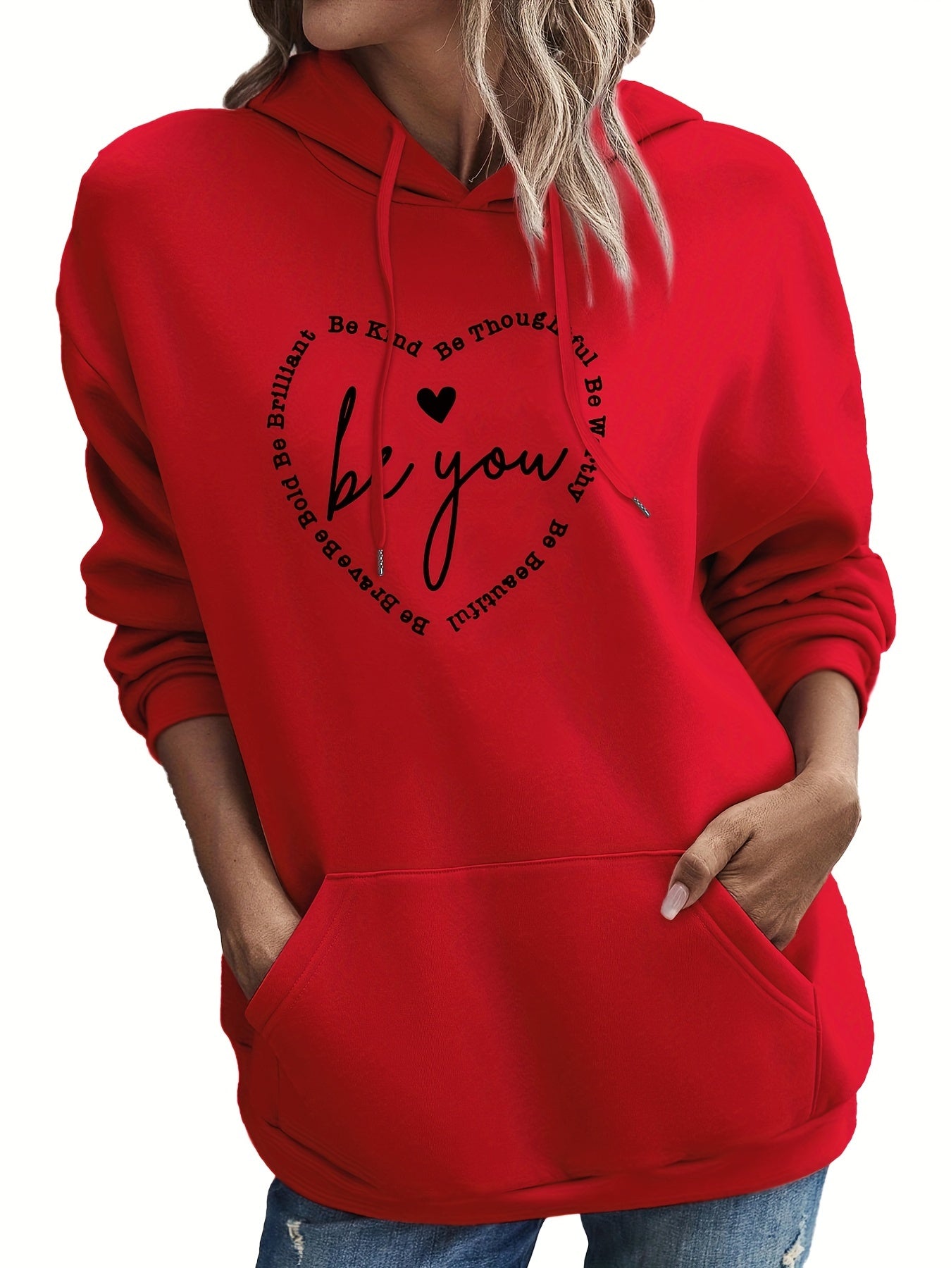 Be You Women's Christian Pullover Hooded Sweatshirt claimedbygoddesigns