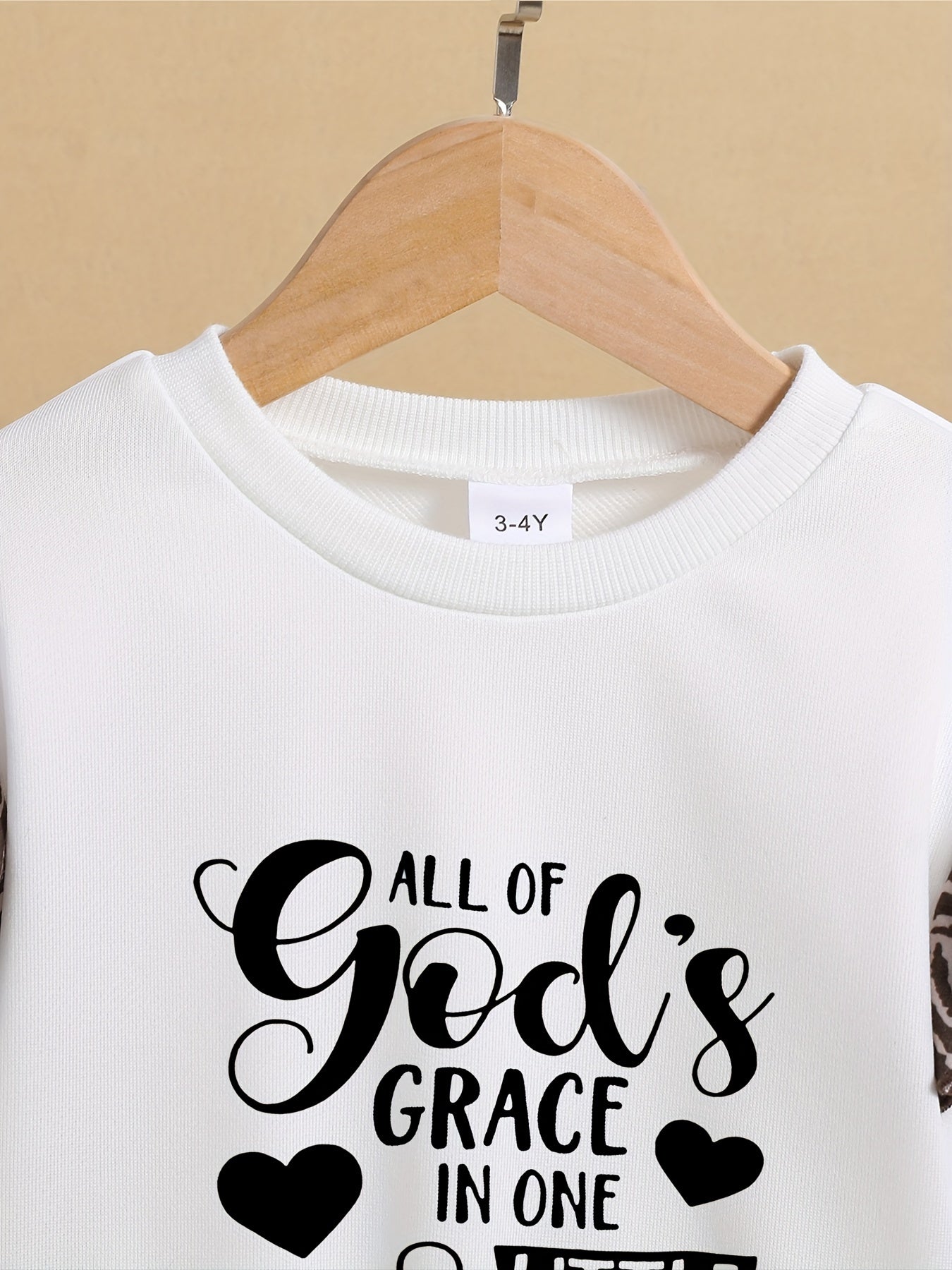 All Of God's Grace In One Little Face Youth Christian Pullover Sweatshirt claimedbygoddesigns