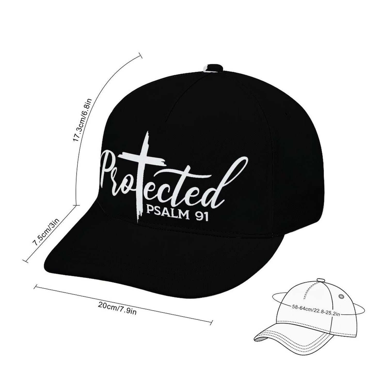 Psalm 91 Protected Adult Christian Hat