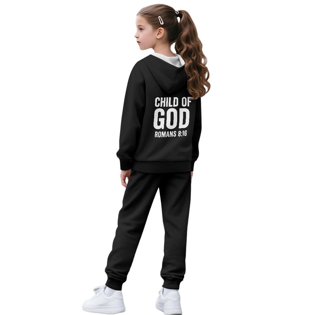 His Child Youth Christian Zippered Sportswear Outfit - ClaimedbyGodDesigns