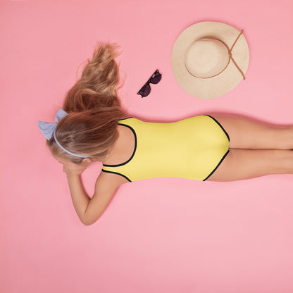 Smile You're Loved By Him Christian Kids Swimsuit - ClaimedbyGodDesigns