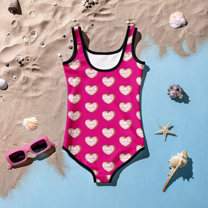 He Is Love Christian Kids Swimsuit - ClaimedbyGodDesigns