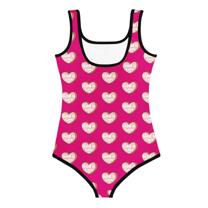 He Is Love Christian Kids Swimsuit - ClaimedbyGodDesigns