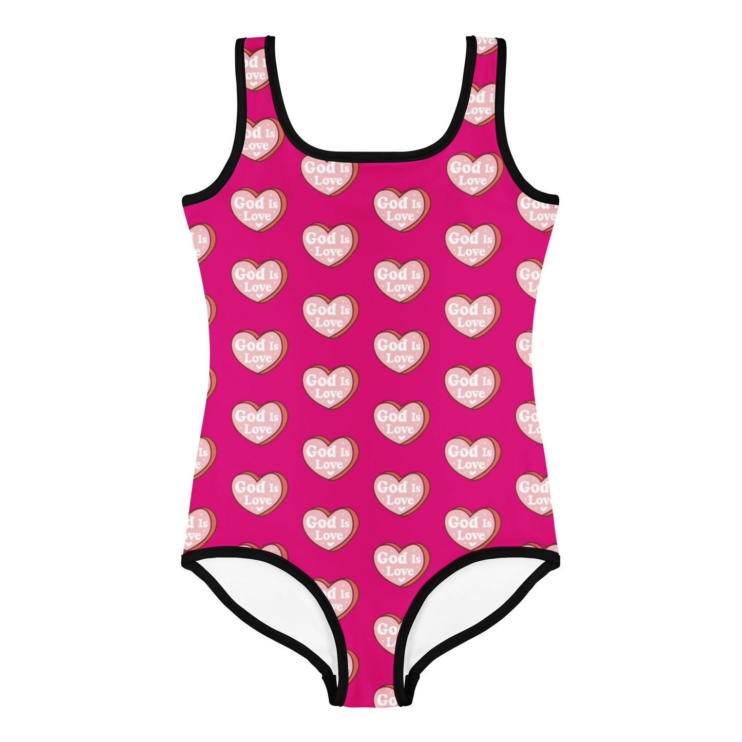 He Is Love Christian Kids Swimsuit - ClaimedbyGodDesigns