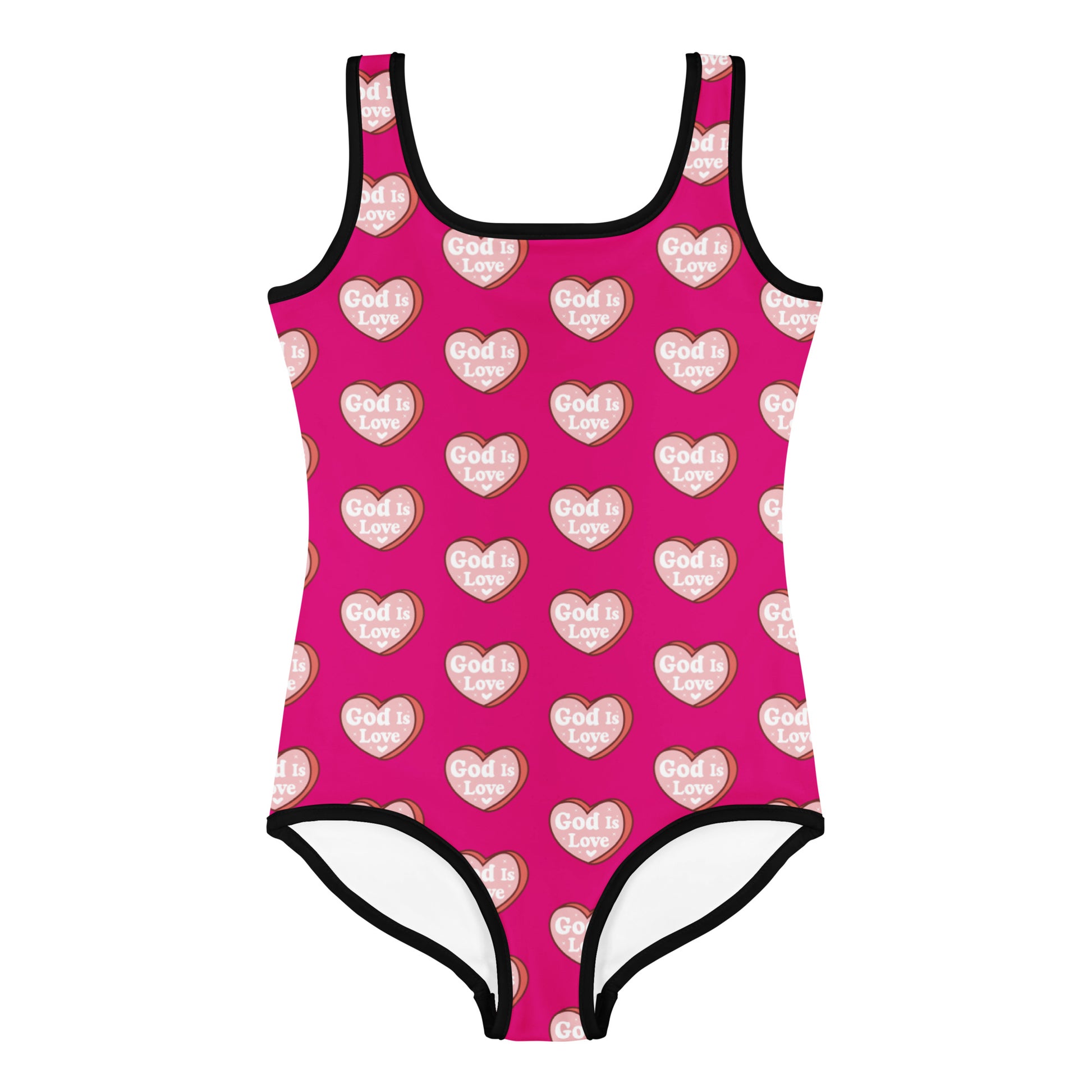 He Is Love Christian Kids Swimsuit - ClaimedbyGodDesigns