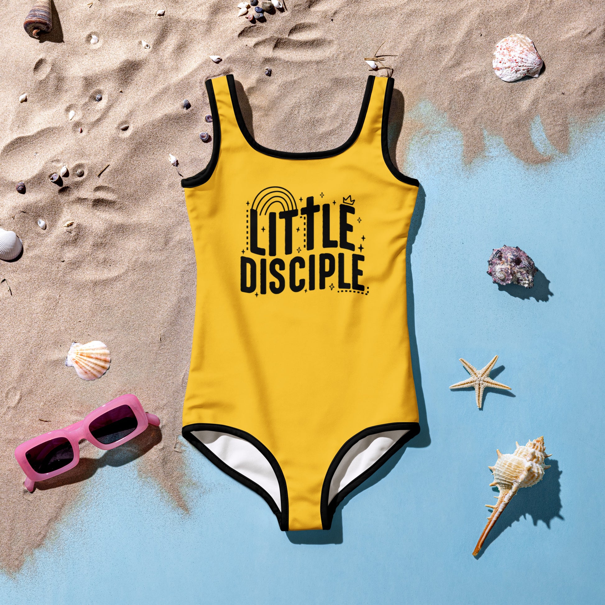 Little Christian Kids Swimsuit - ClaimedbyGodDesigns