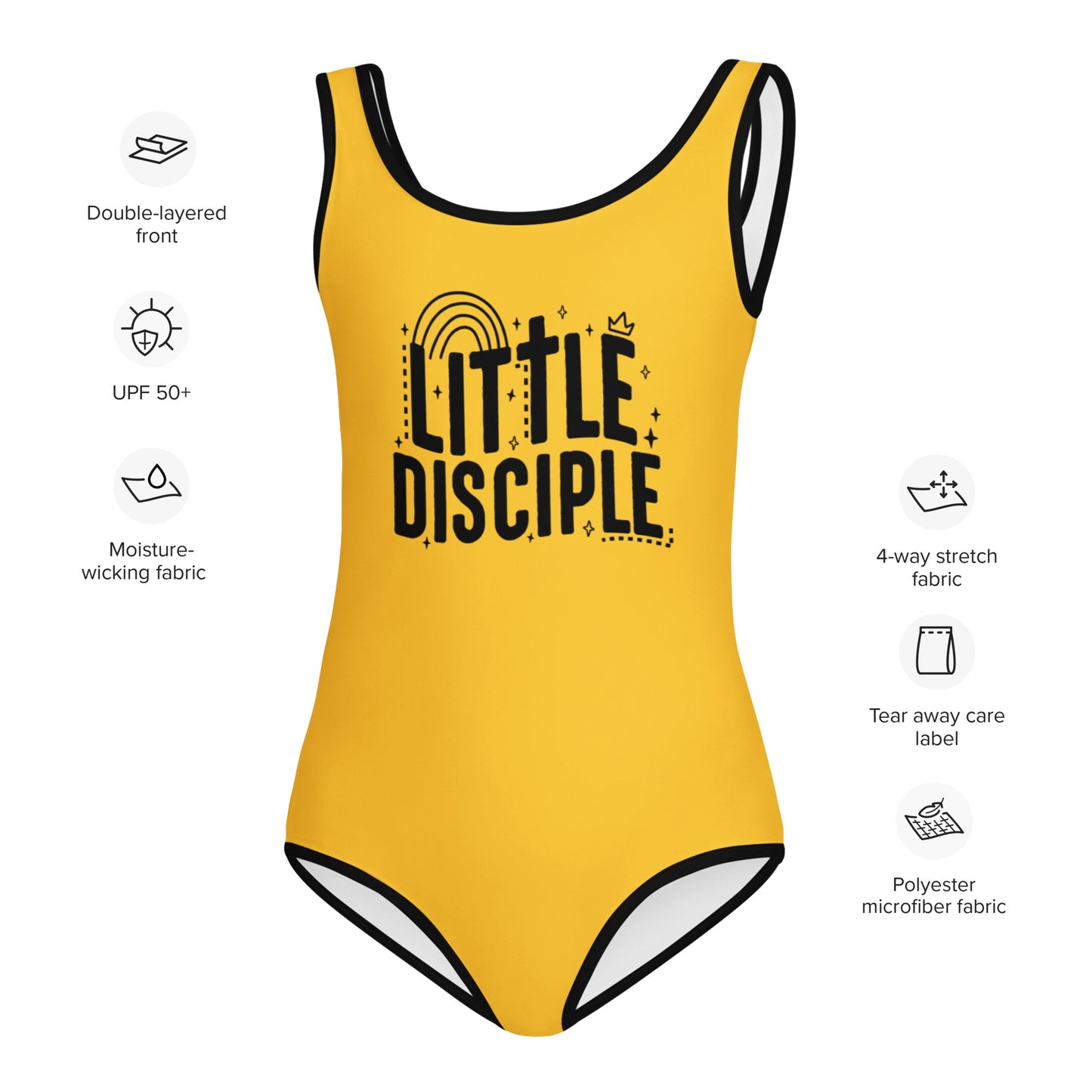 Little Christian Kids Swimsuit - ClaimedbyGodDesigns
