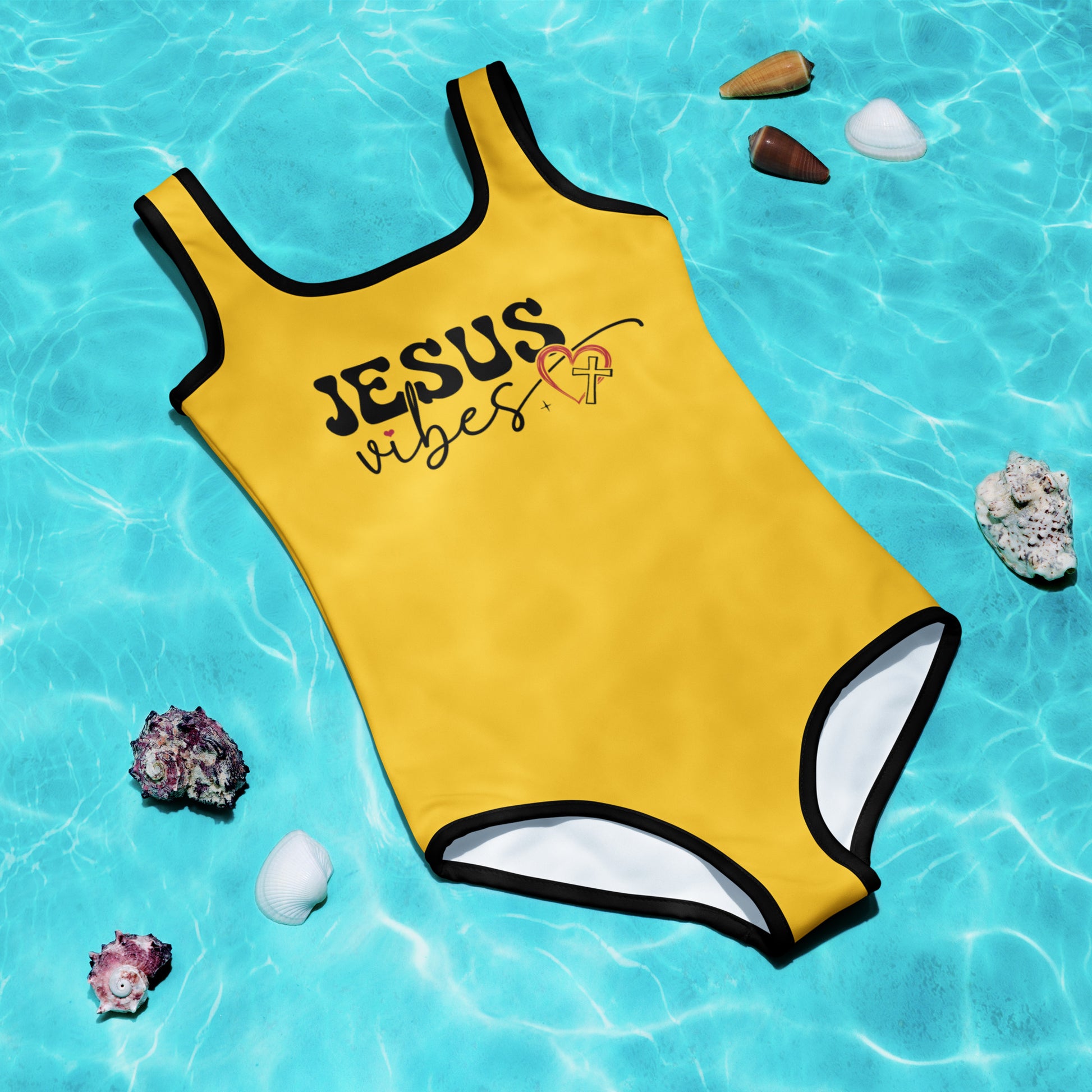 His Vibes Christian Kids Swimsuit - ClaimedbyGodDesigns