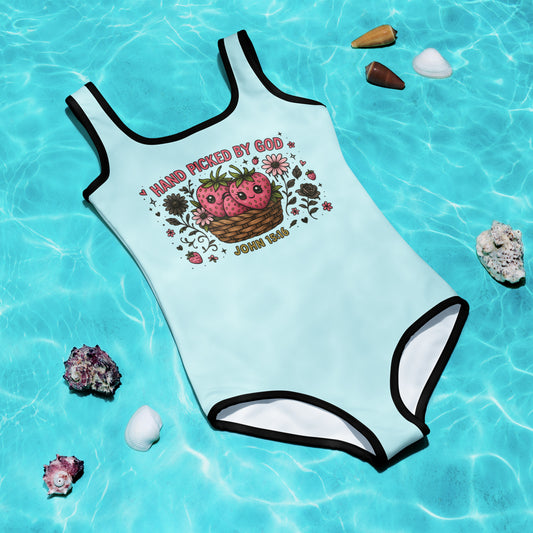 Handpicked By Him Christian Kids Swimsuit - ClaimedbyGodDesigns