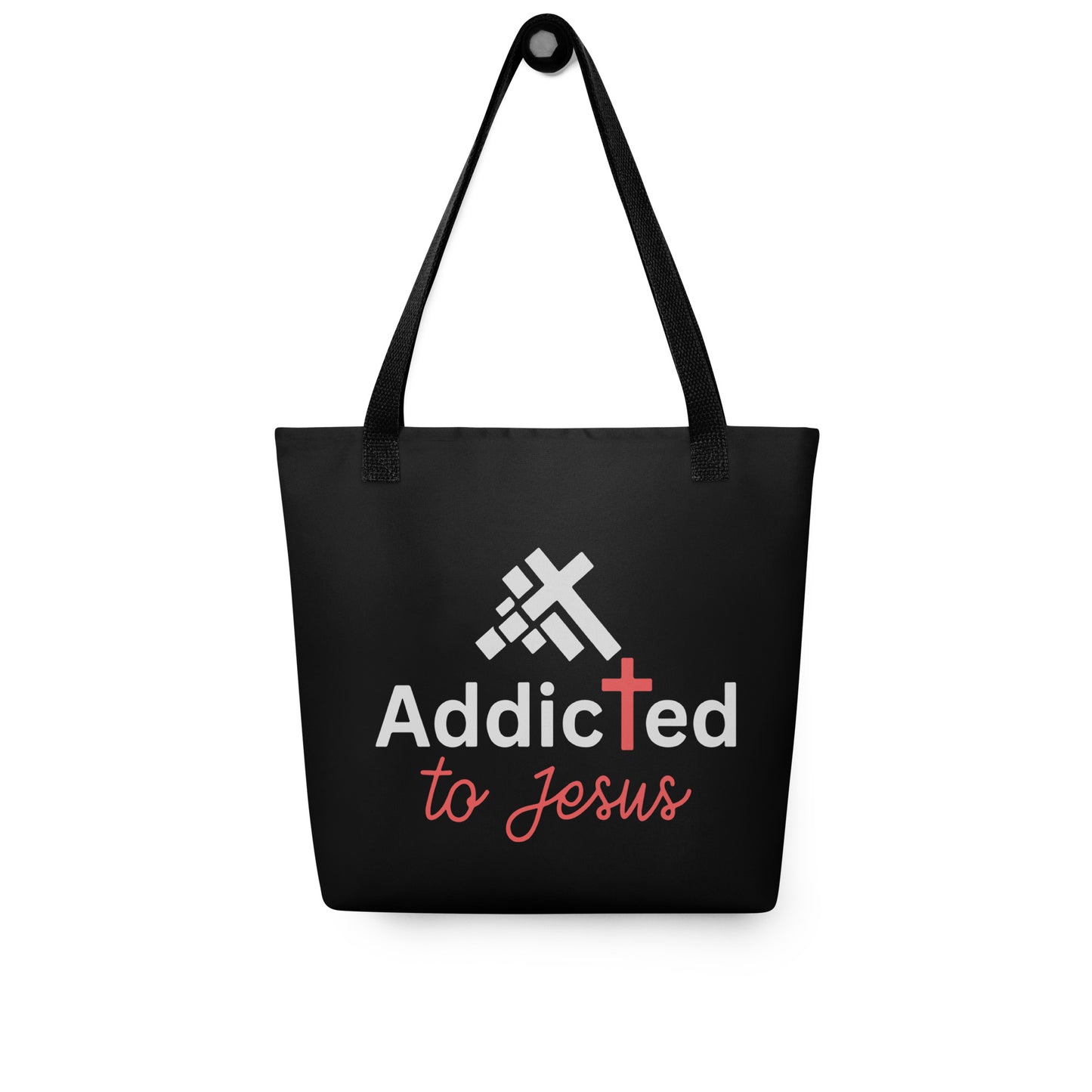 Addicted To Jesus Christian Cotton Tote bag