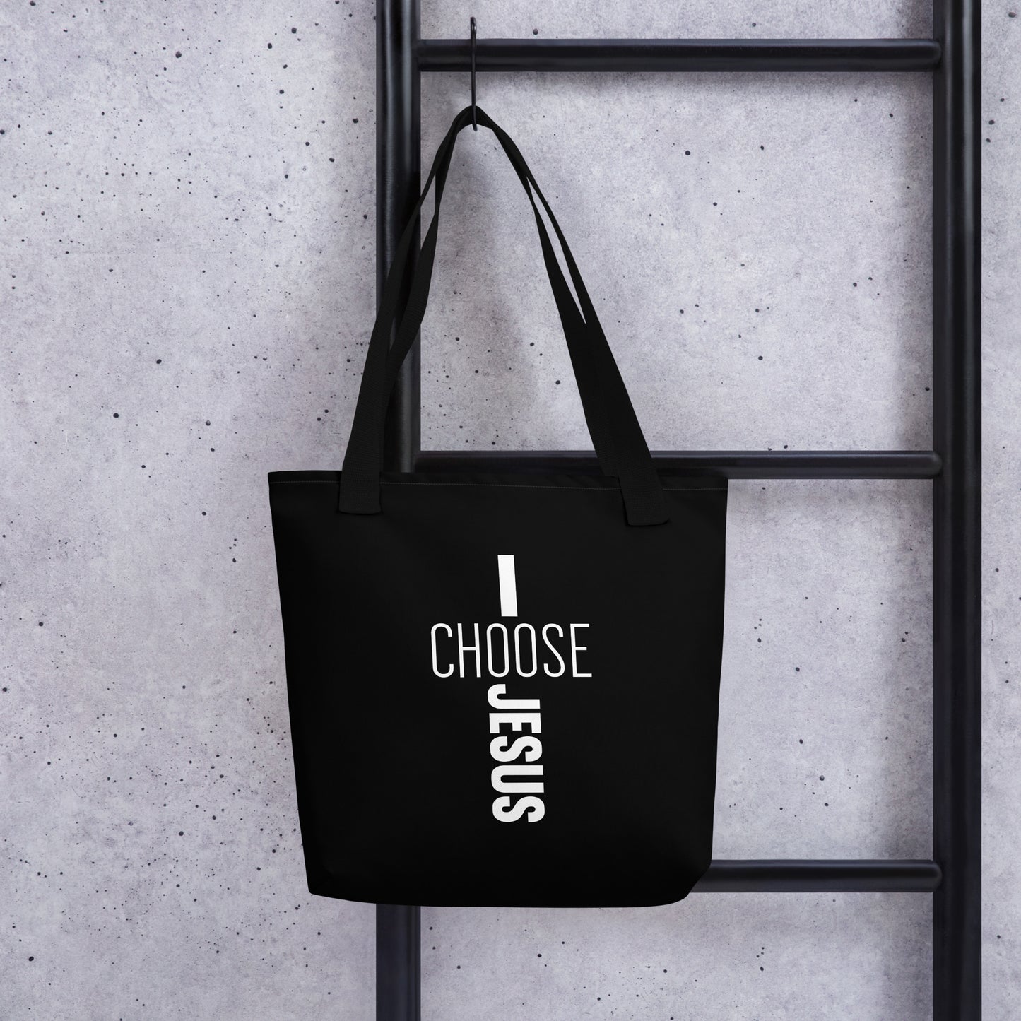 I Choose Jesus Christian Cotton Tote bag