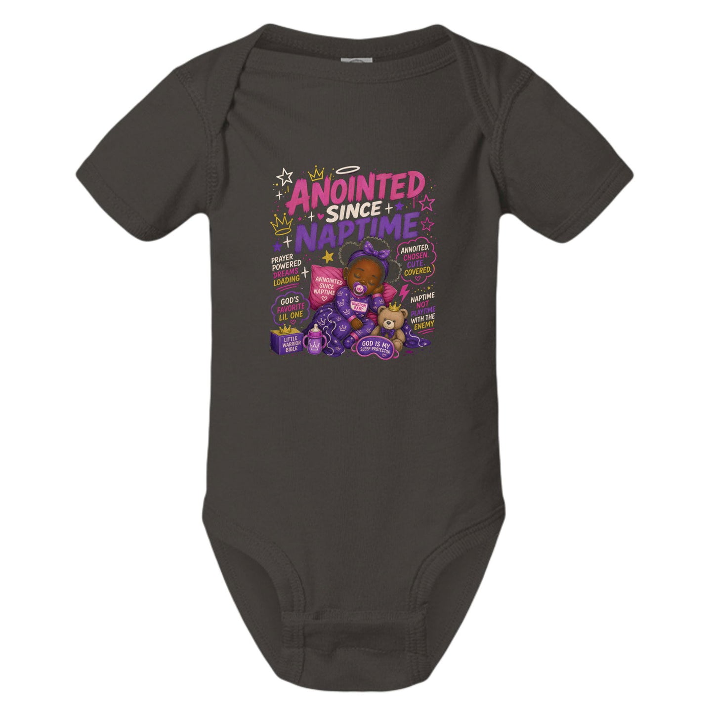 Anointed Since Naptime Baby Christian Jumpsuit - ClaimedbyGodDesigns