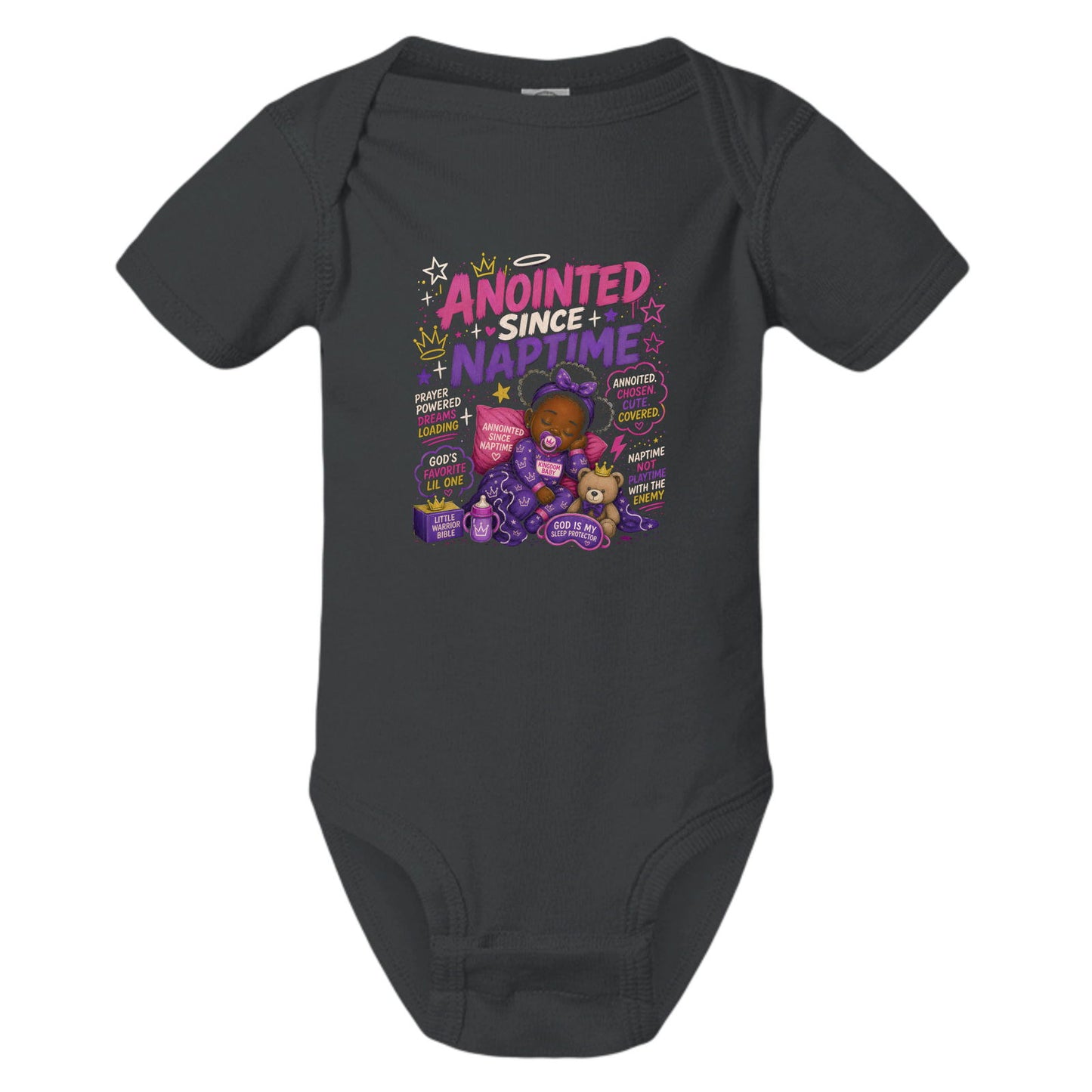 Anointed Since Naptime Baby Christian Jumpsuit - ClaimedbyGodDesigns