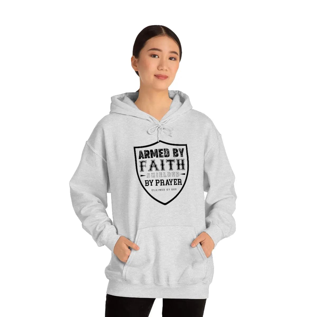 Armed by Faith Shielded By Prayer  Unisex Hooded Sweatshirt