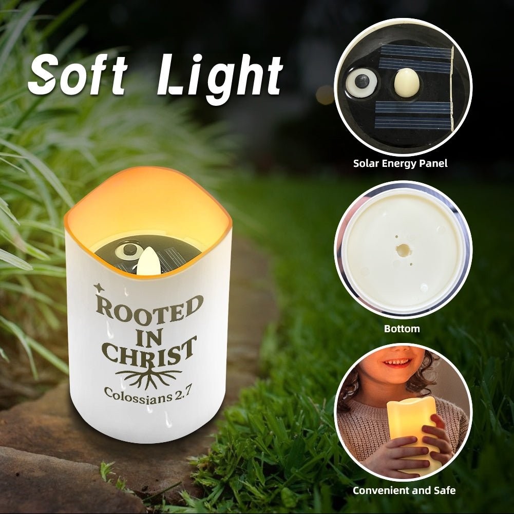 Faith & Encouragement Christian Solar Wave Candles Set of 6 - ClaimedbyGodDesigns