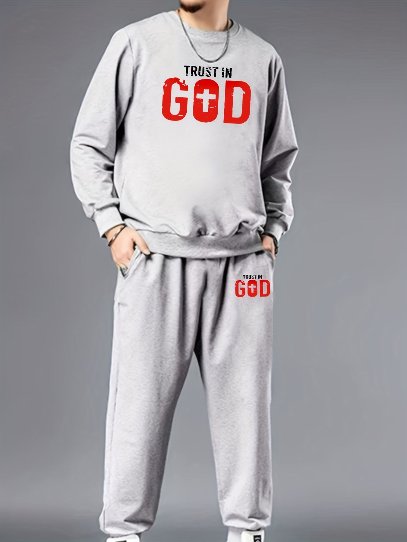 Trust In God Men's Christian Casual Outift claimedbygoddesigns