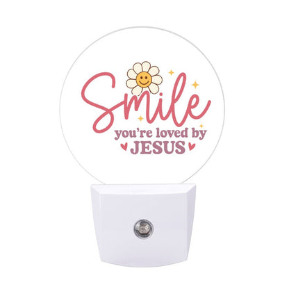 Smile You're Loved Christian Night Light For Kids - ClaimedbyGodDesigns
