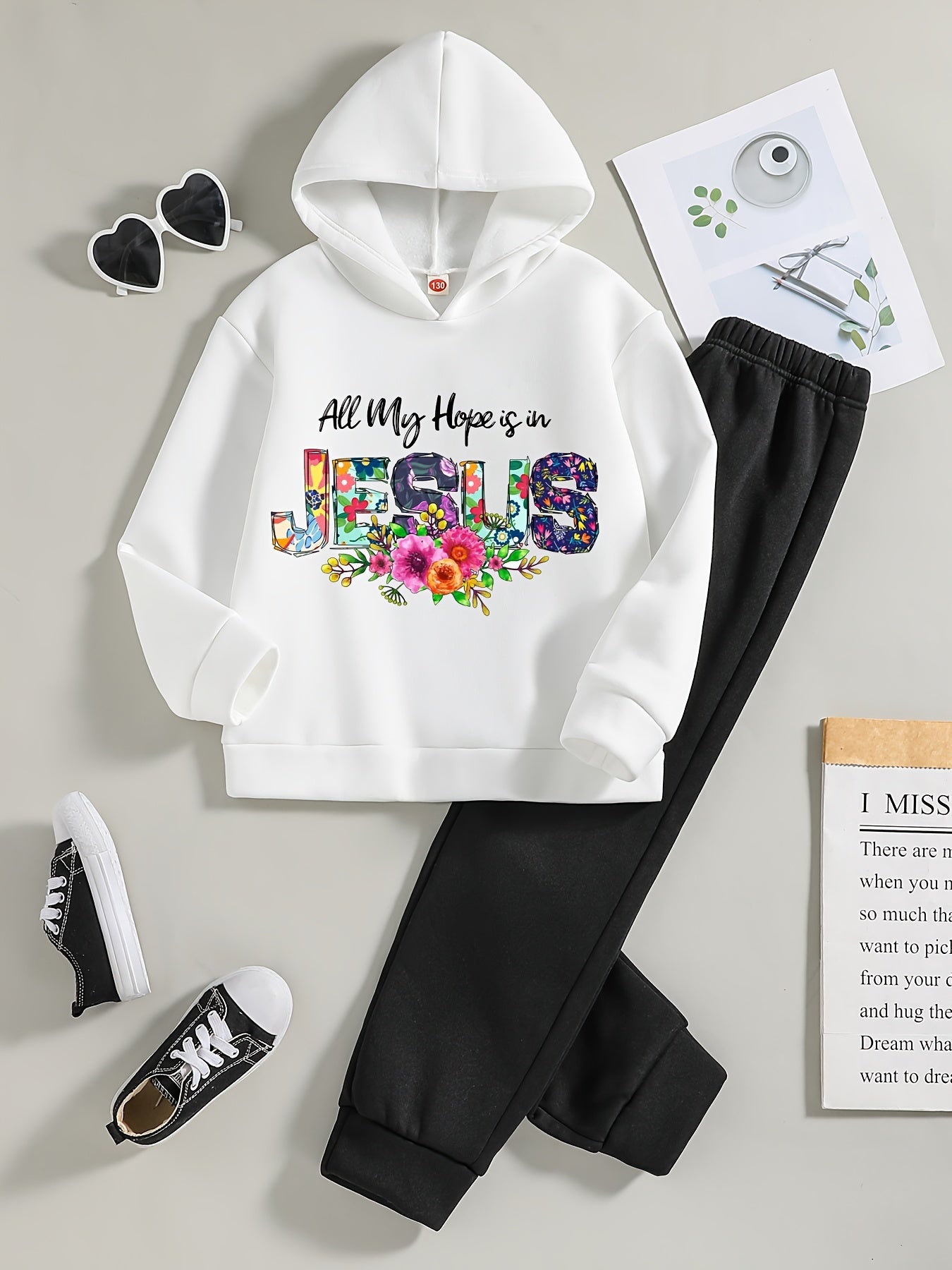 ALL MY HOPE IS IN JESUS Youth Christian Casual Outfit claimedbygoddesigns