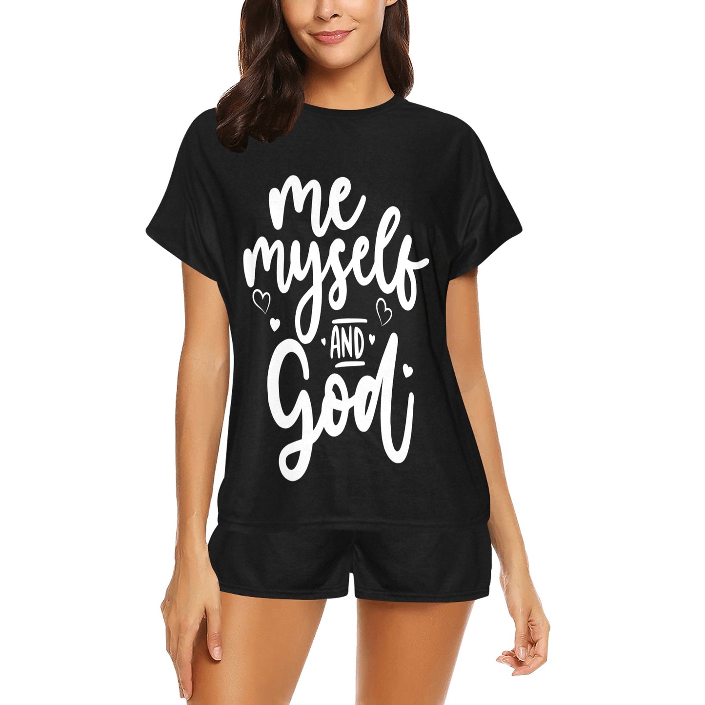 Me Myself and Him Women's Christian Short Pajama Set